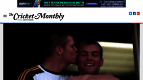 What Thecricketmonthly.com website looks like in 2024 
