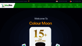 What Thecolourmoon.com website looks like in 2024 