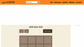 What Taylorswift2048.io website looks like in 2024 