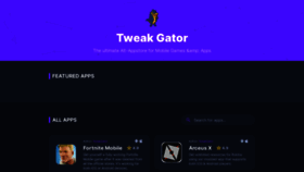 What Tweakgator.com website looks like in 2024 