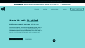 What Thesocialpresskit.com website looks like in 2024 