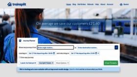 What Trainsplit.com website looks like in 2024 