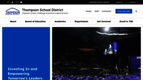 What Thompsonschools.org website looks like in 2024 