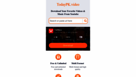 What Todaypk.video website looks like in 2024 