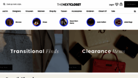 What Thenextcloset.com website looks like in 2024 