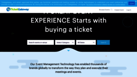 What Ticketgateway.com website looks like in 2024 