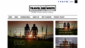 What Travelseewrite.com website looks like in 2024 