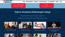 What Talktoangel.com website looks like in 2024 