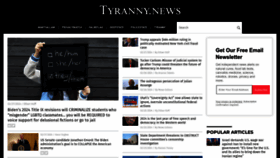 What Tyranny.news website looks like in 2024 