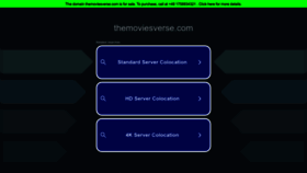 What Themoviesverse.com website looks like in 2024 