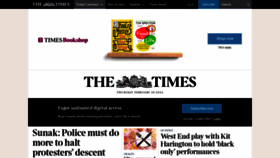 What Timesonline.co.uk website looks like in 2024 