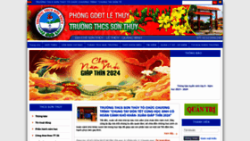What Thcssonthuy.edu.vn website looks like in 2024 