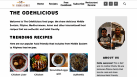What Theodehlicious.com website looks like in 2024 