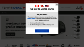 What Tshirtideal.ca website looks like in 2024 