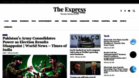 What Theexpressnewstoday.com website looks like in 2024 