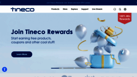 What Tineco.com website looks like in 2024 
