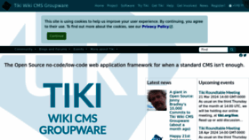 What Tiki.org website looks like in 2024 