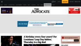 What Theadvocate.com website looks like in 2024 