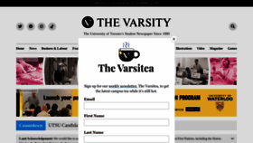 What Thevarsity.ca website looks like in 2024 