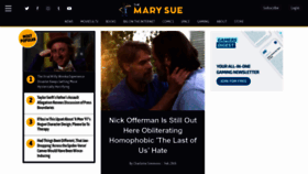What Themarysue.com website looks like in 2024 