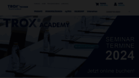 What Trox.de website looks like in 2024 