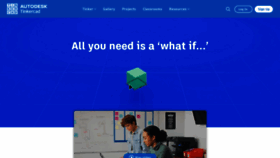 What Tinkercad.com website looks like in 2024 