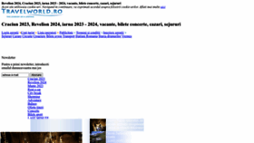 What Travelworld.ro website looks like in 2024 