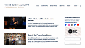 What Thisisclassicalguitar.com website looks like in 2024 