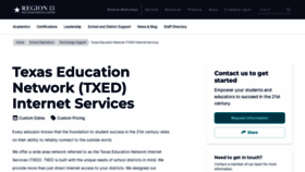 What Txed.net website looks like in 2024 