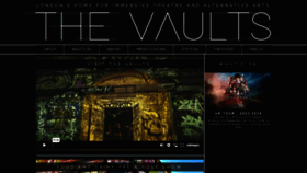 What Thevaults.london website looks like in 2024 