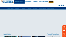 What Tomorrowmakers.com website looks like in 2024 