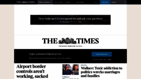 What The-times.co.uk website looks like in 2024 