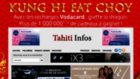 What Tahiti-infos.com website looks like in 2024 