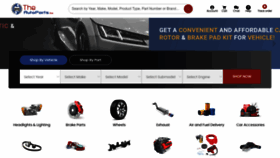 What Theautopartsshop.com website looks like in 2024 
