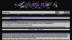 What Thetradersden.org website looks like in 2024 