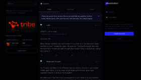 What Tribe.net website looked like in 2024 (1 year ago)