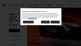 What Toyota.pl website looks like in 2024 