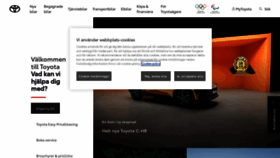 What Toyota.se website looks like in 2024 