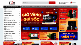 What Tinhocngoisao.com website looks like in 2024 