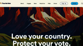 What Truethevote.org website looks like in 2024 