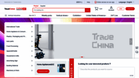 What Tradechina.com website looks like in 2024 
