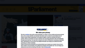 What Theparliamentmagazine.eu website looks like in 2024 