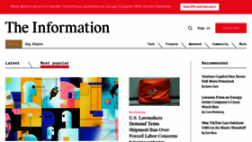 What Theinformation.com website looks like in 2024 