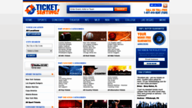 What Ticketseating.com website looks like in 2024 