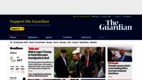 What Theguardian.com website looks like in 2024 