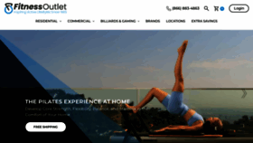 What Thefitnessoutlet.com website looks like in 2024 
