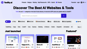 What Toolify.ai website looks like in 2024 
