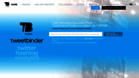 What Tweetbinder.com website looks like in 2024 