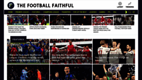 What Thefootballfaithful.com website looks like in 2024 