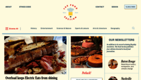 What Thefoodsection.com website looks like in 2024 